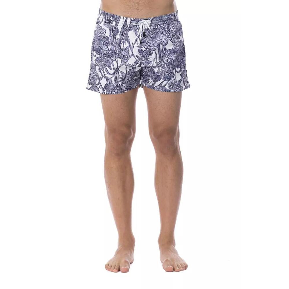 Roberto Cavalli Sport Elegant Light-Blue Printed Swimsuit/IT54 | XL/Light-blue